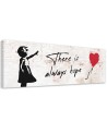 Canvas print for the wall - Banksy Girl with balloon | FEEBY