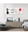 Canvas print for the wall - Banksy Girl with balloon | FEEBY