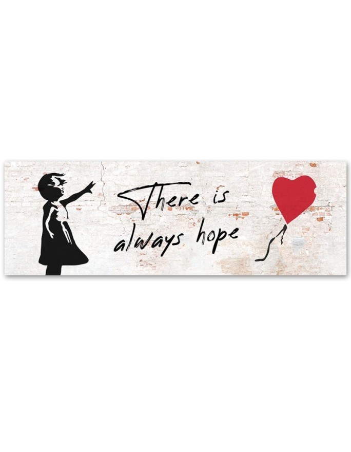Canvas print for the wall - Banksy Girl with balloon | FEEBY