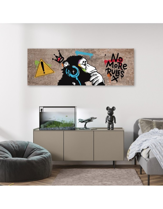 Modern painting for wall - Banksy DJ Monkey | FEEBY