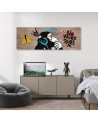 Modern painting for wall - Banksy DJ Monkey | FEEBY