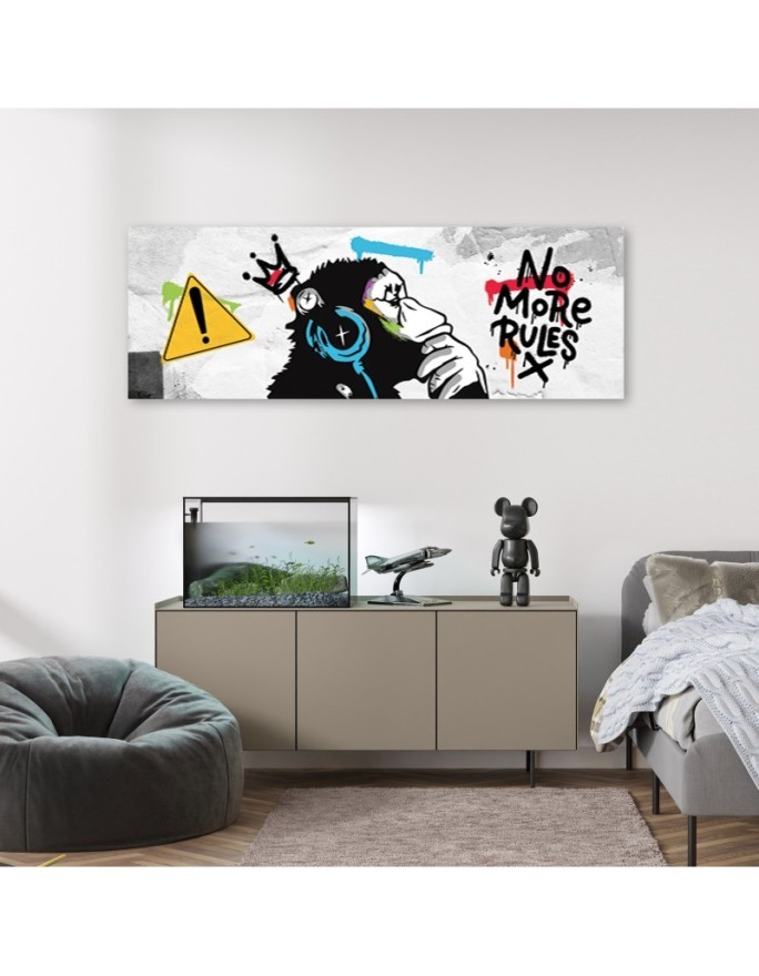 Bedroom wall painting - Banksy DJ Monkey | FEEBY