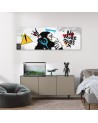 Bedroom wall painting - Banksy DJ Monkey | FEEBY