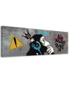 Canvas print - Banksy DJ Monkey | FEEBY