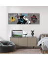 Canvas print - Banksy DJ Monkey | FEEBY