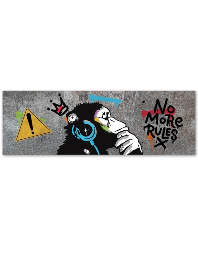 Canvas print - Banksy DJ Monkey | FEEBY