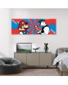 Canvas print - Banksy Mario and the Policeman | FEEBY