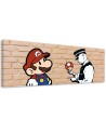 Modern canvas print - Banksy Mario and the Policeman | FEEBY