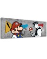 Canvas painting - Banksy Mario and the Policeman | FEEBY