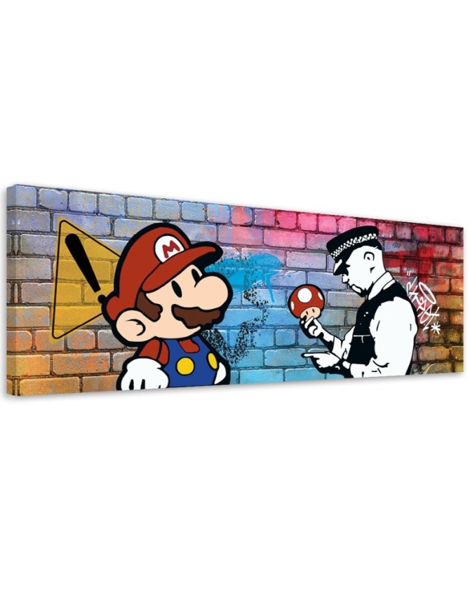 Canvas print Banksy Mario...