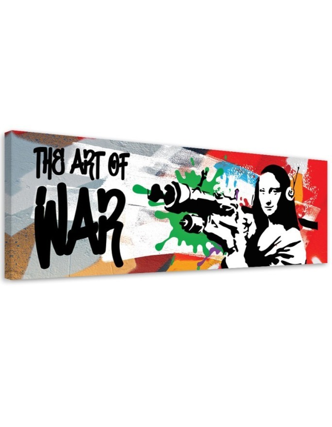 Canvas print for room - Banksy Mona Lisa and the Bazooka | FEEBY