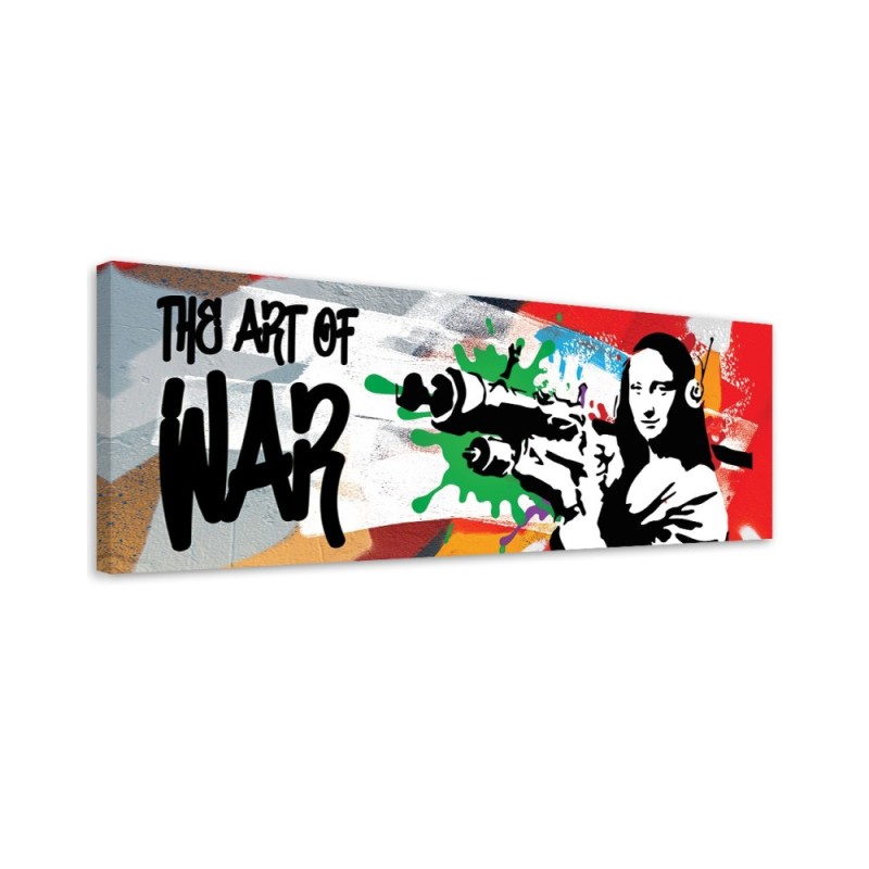 Canvas print for room - Banksy Mona Lisa and the Bazooka | FEEBY