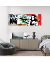 Canvas print for room - Banksy Mona Lisa and the Bazooka | FEEBY