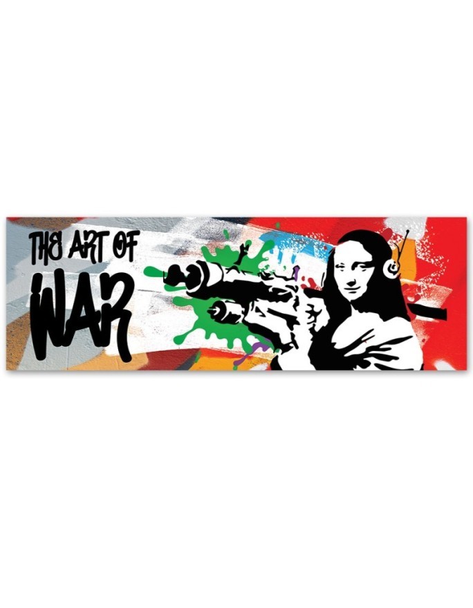 Canvas print for room - Banksy Mona Lisa and the Bazooka | FEEBY