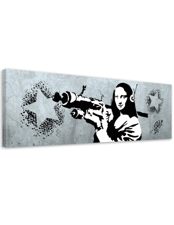 Canvas print Banksy Mona...