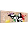 Canvas print for the living room - Banksy Mona Lisa | FEEBY