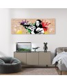 Canvas print for the living room - Banksy Mona Lisa | FEEBY