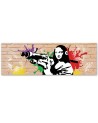 Canvas print for the living room - Banksy Mona Lisa | FEEBY