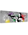 Canvas print for the bedroom - Banksy Mona Lisa | FEEBY