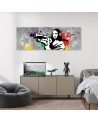 Canvas print for the bedroom - Banksy Mona Lisa | FEEBY