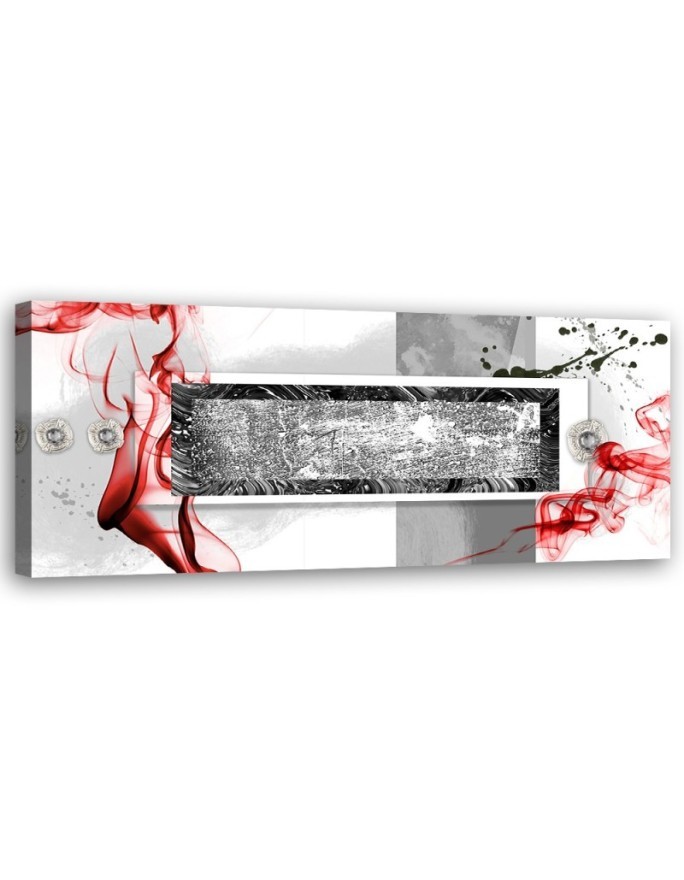 Modern painting for wall - Explosion of red | FEEBY
