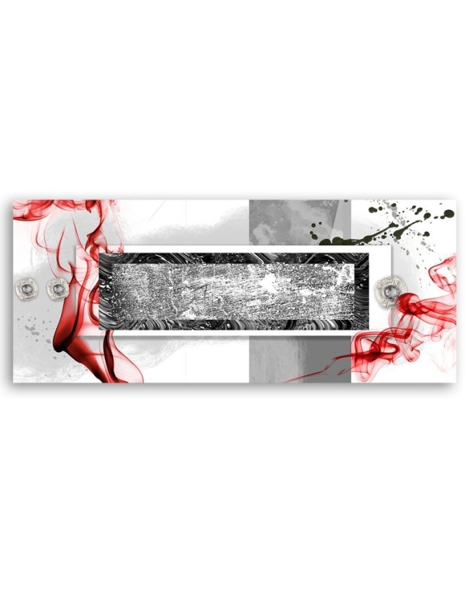 Modern painting for wall - Explosion of red | FEEBY