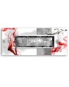 Modern painting for wall - Explosion of red | FEEBY