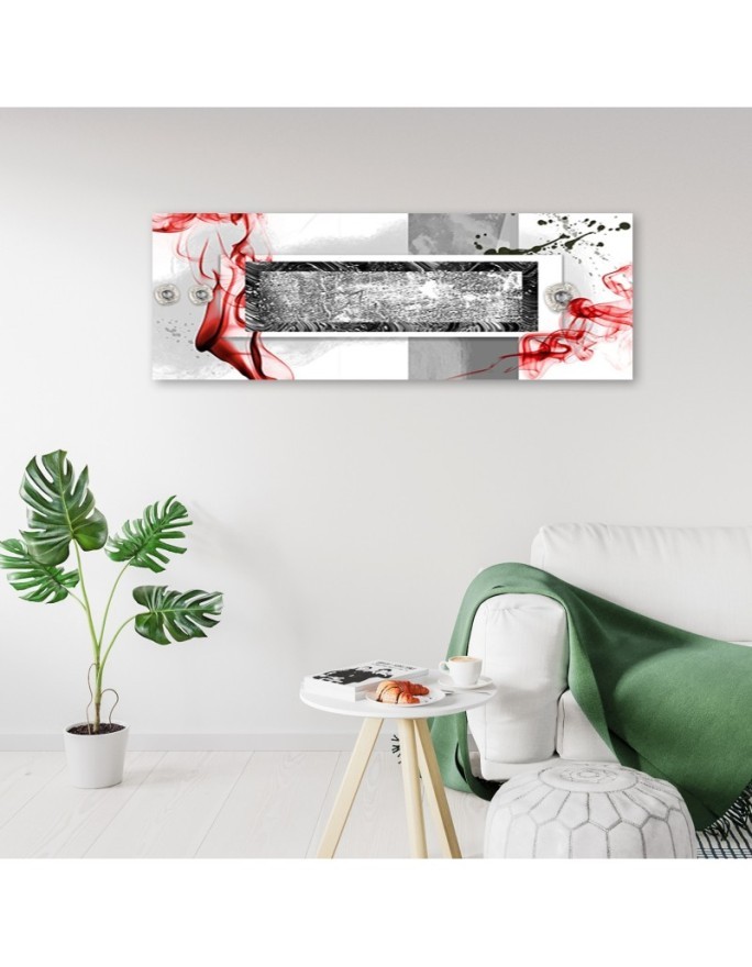 Modern painting for wall - Explosion of red | FEEBY