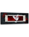 Wall painting for living room - Bird on a dark background | FEEBY