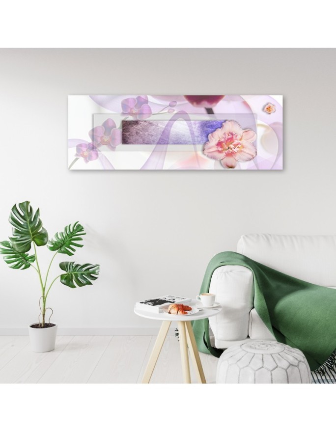 Canvas print - Pink flower abstraction | FEEBY