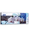 Canvas print for living room - Blue orchid composition | FEEBY