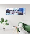 Canvas print for living room - Blue orchid composition | FEEBY