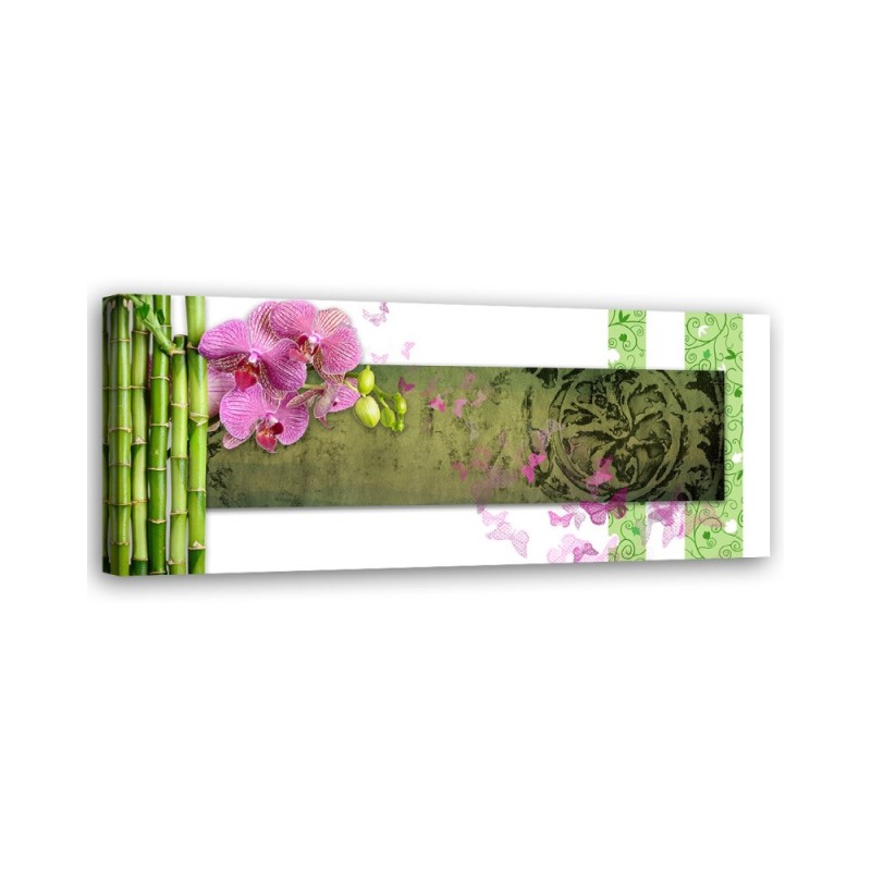 Canvas print - Orchid and bamboo | FEEBY