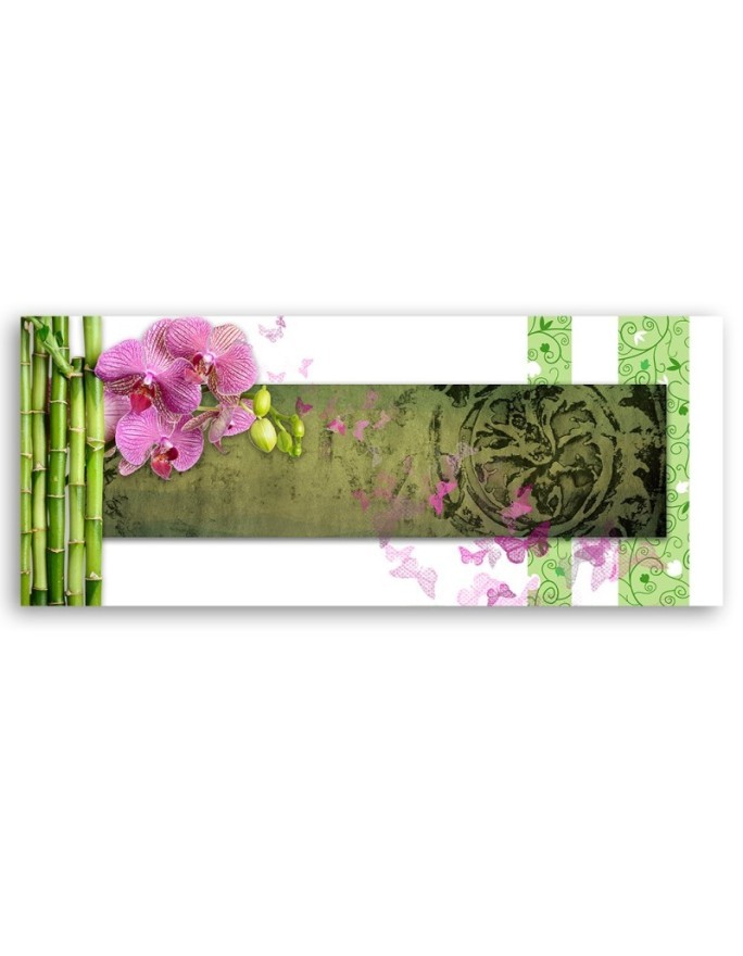 Canvas print - Orchid and bamboo | FEEBY