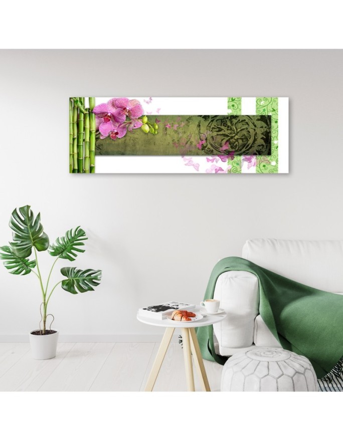 Canvas print - Orchid and bamboo | FEEBY