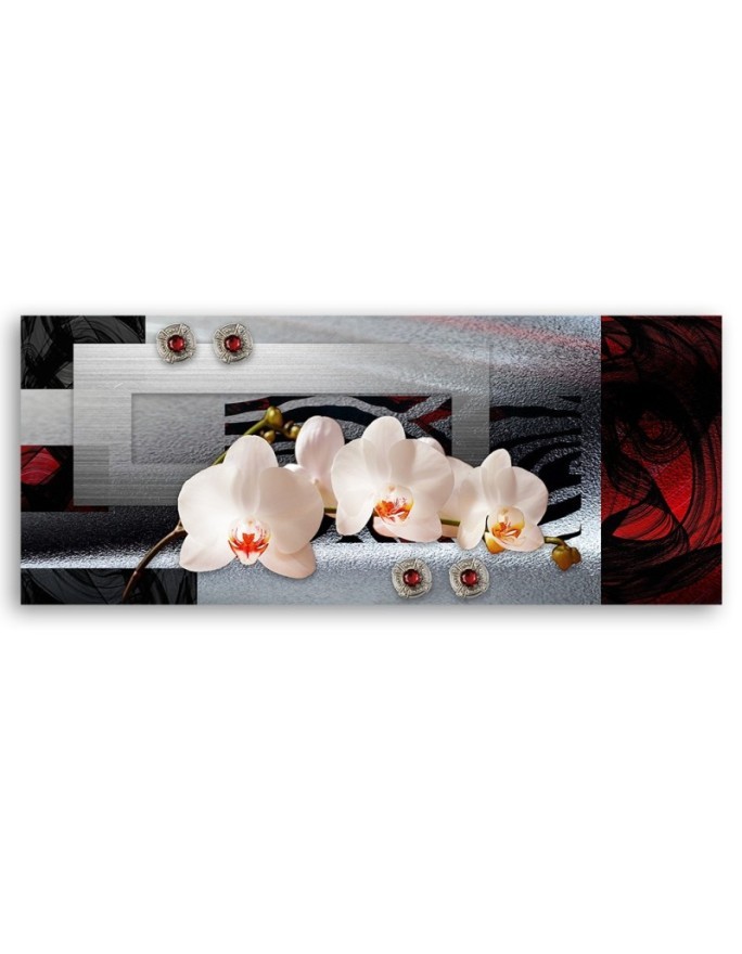 Decorative painting - White orchids | FEEBY