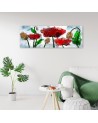 Canvas print for room - Painted abstract flowers | FEEBY