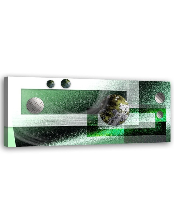 Modern canvas print - Green metal balls abstract | FEEBY