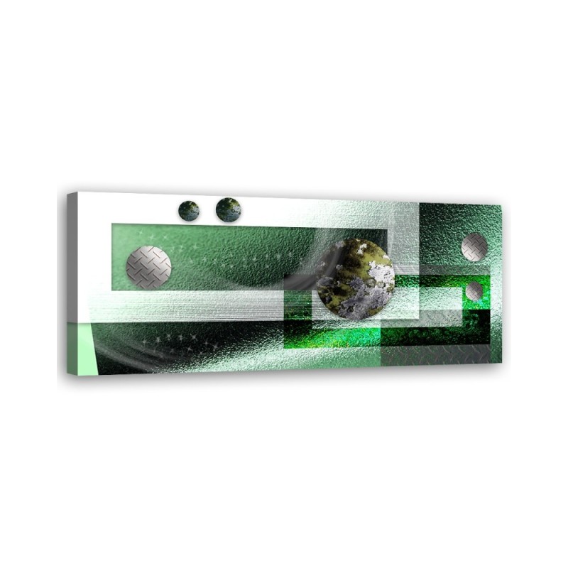 Modern canvas print - Green metal balls abstract | FEEBY