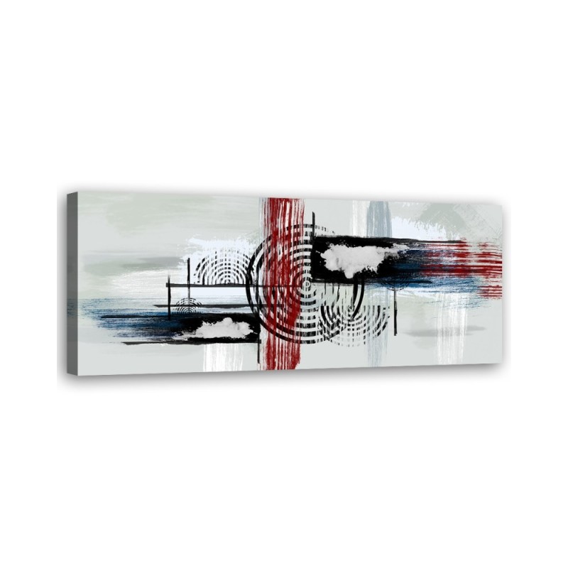 Canvas print for the bedroom - Abstract on grey background | FEEBY