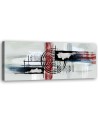 Canvas print for the bedroom - Abstract on grey background | FEEBY