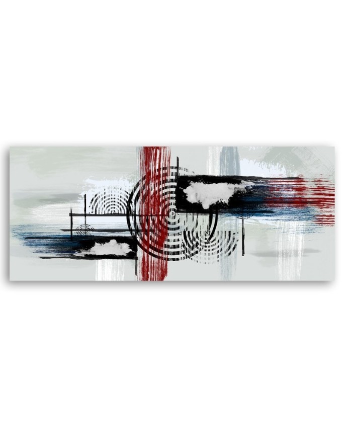 Canvas print for the bedroom - Abstract on grey background | FEEBY