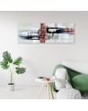 Canvas print for the bedroom - Abstract on grey background | FEEBY