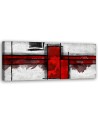Canvas print for living room - Red rectangles | FEEBY
