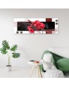 Modern painting for wall - Red Orchid Abstraction | FEEBY