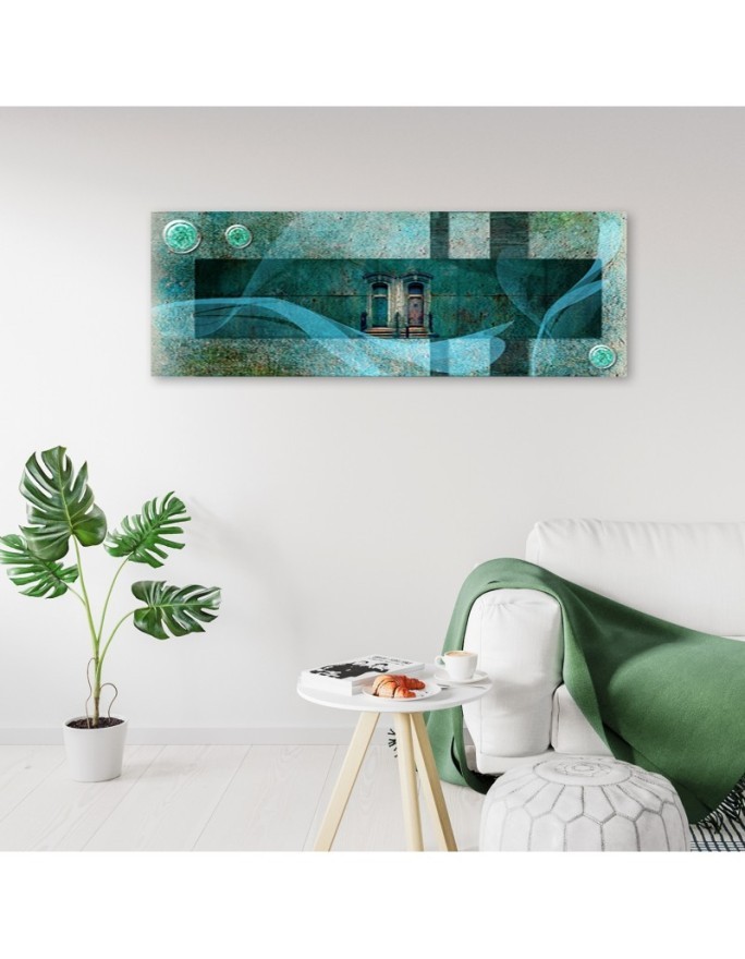 Picture for living room and bedroom - Turquoise abstraction | FEEBY