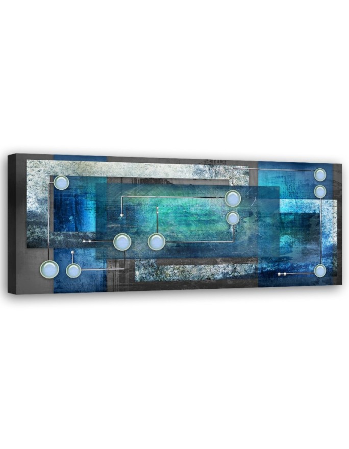 Canvas print Abstraction blue