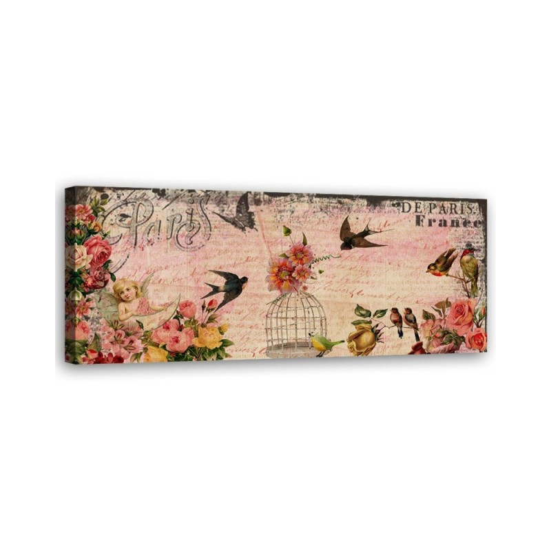 Canvas print - Card from Paris | FEEBY