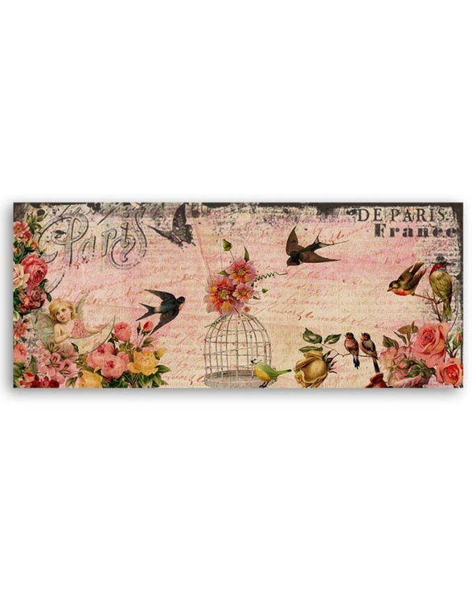 Canvas print - Card from Paris | FEEBY
