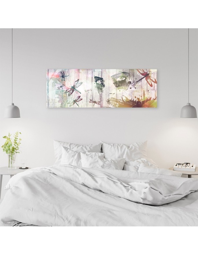 Modern canvas print - Woman and butterflies | FEEBY